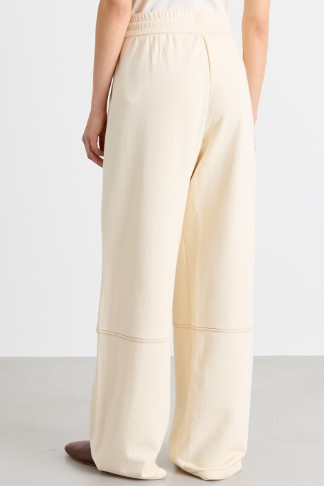Pantalone jogger in felpa di cotone