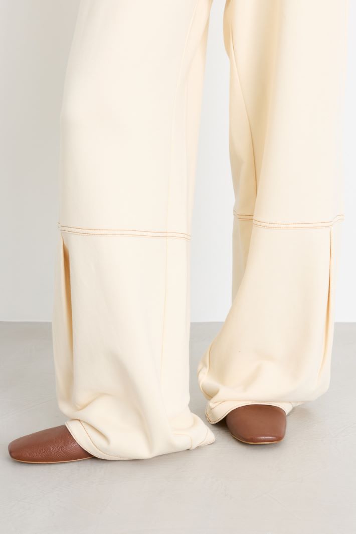 Pantalón jogger de felpa - MARFIL - Intrend - 3