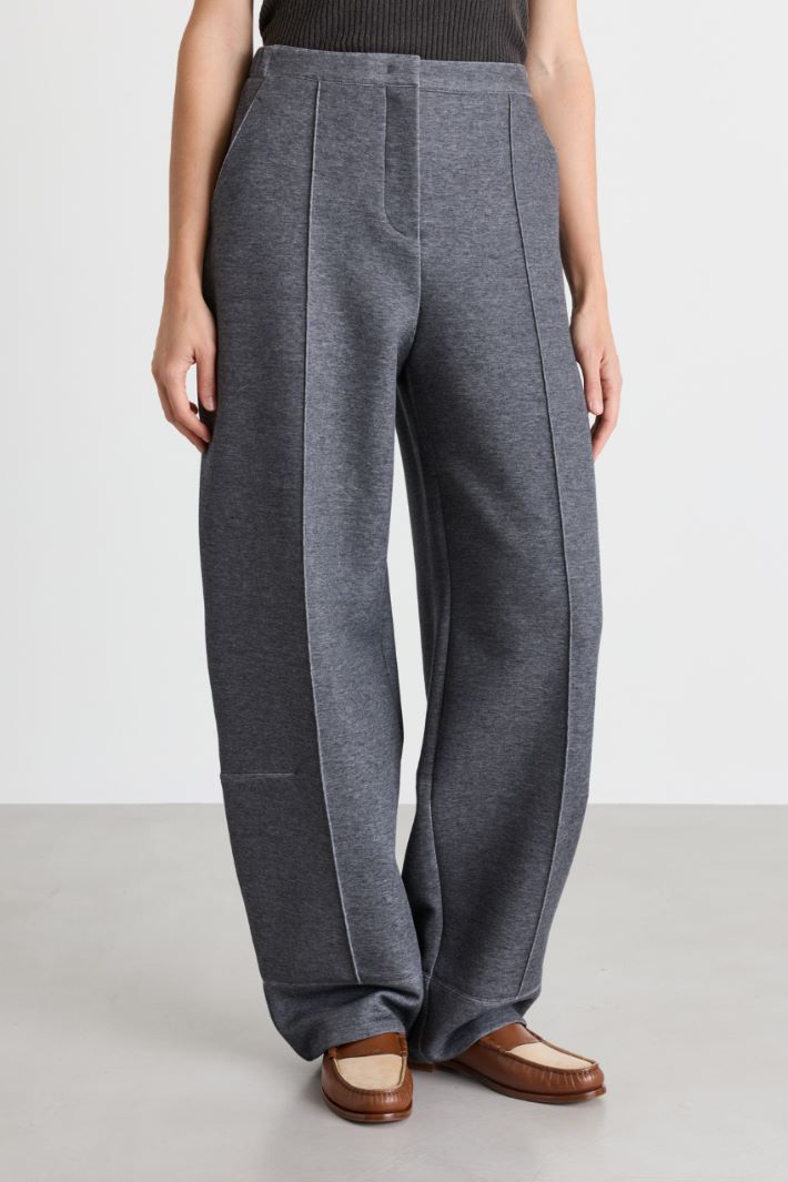 Double jersey trousers - GREY - Intrend - 2
