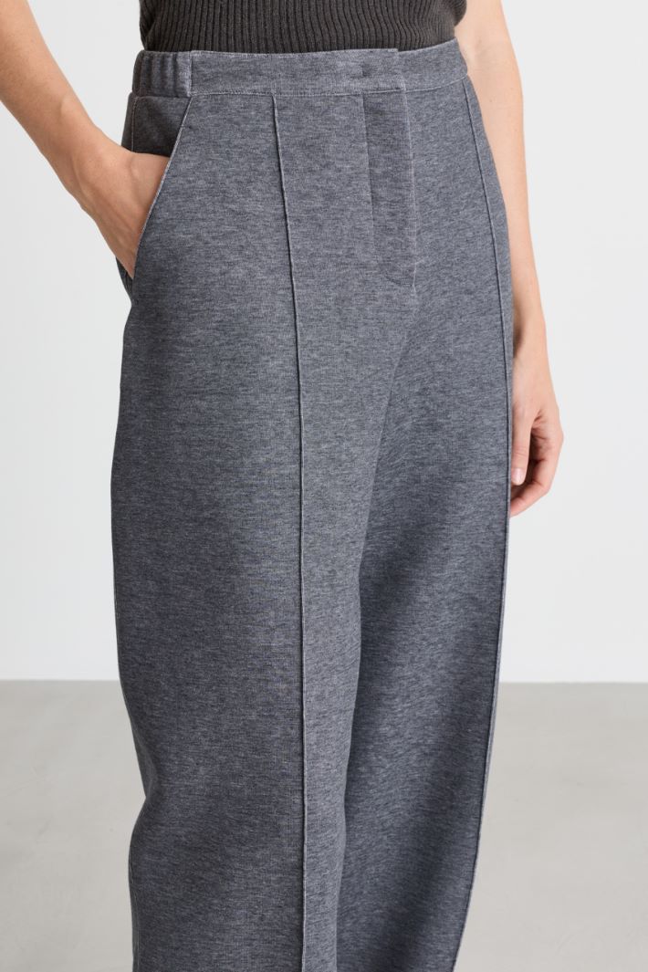Double jersey trousers - GREY - Intrend - 3
