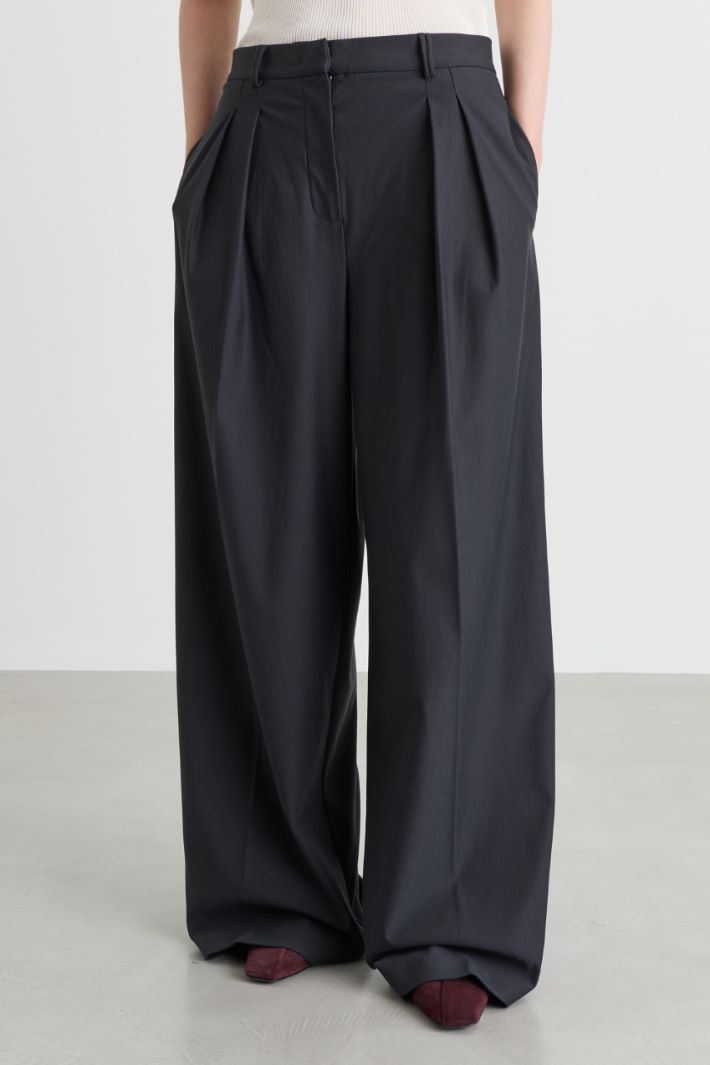 Technical jersey trousers - GREY - Intrend - 2