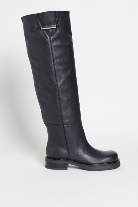 Leather Fisherman Boots - Intrend