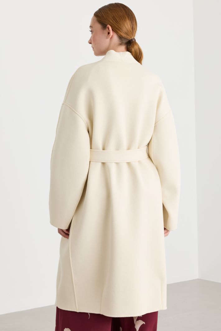 Abrigo de punto doble - BLANCO - Intrend - 4