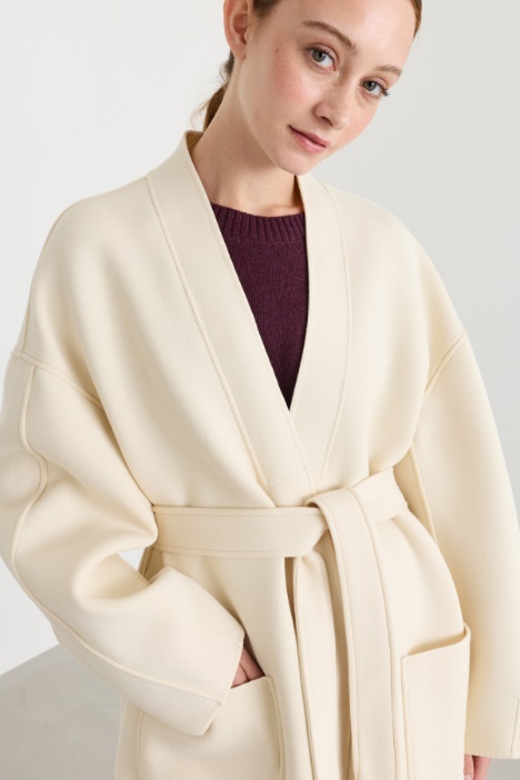 Cappotto in jersey double