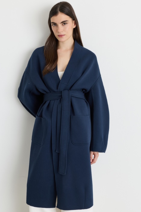 Cappotto in jersey double