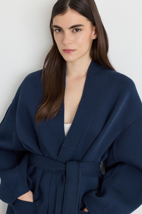Cappotto in jersey double