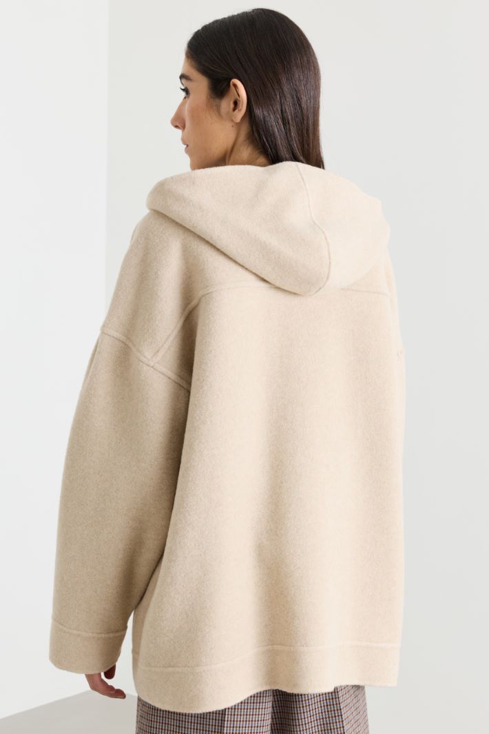 Felpa in jersey double - BEIGE - Intrend - 4