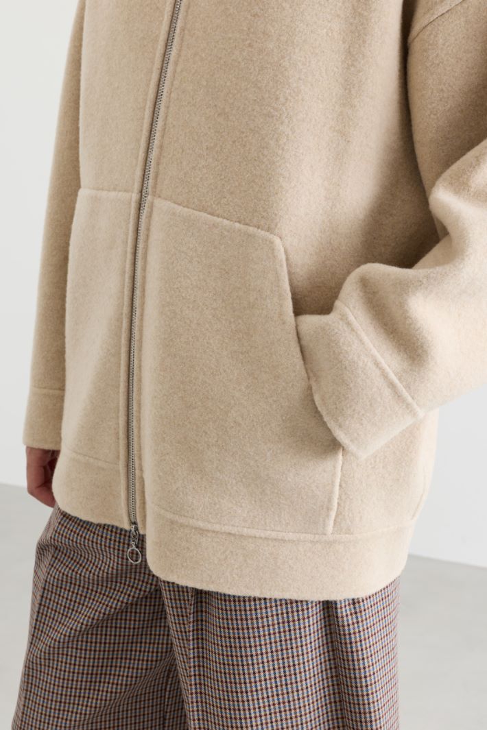 Felpa in jersey double - BEIGE - Intrend - 3