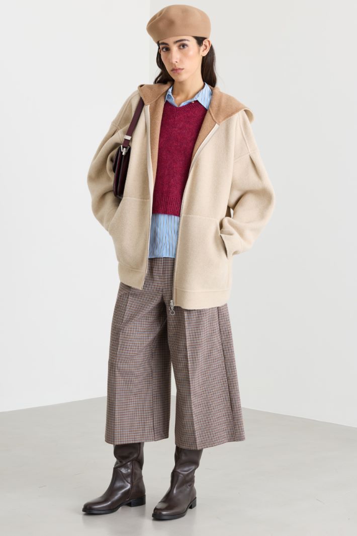 Felpa in jersey double - BEIGE - Intrend