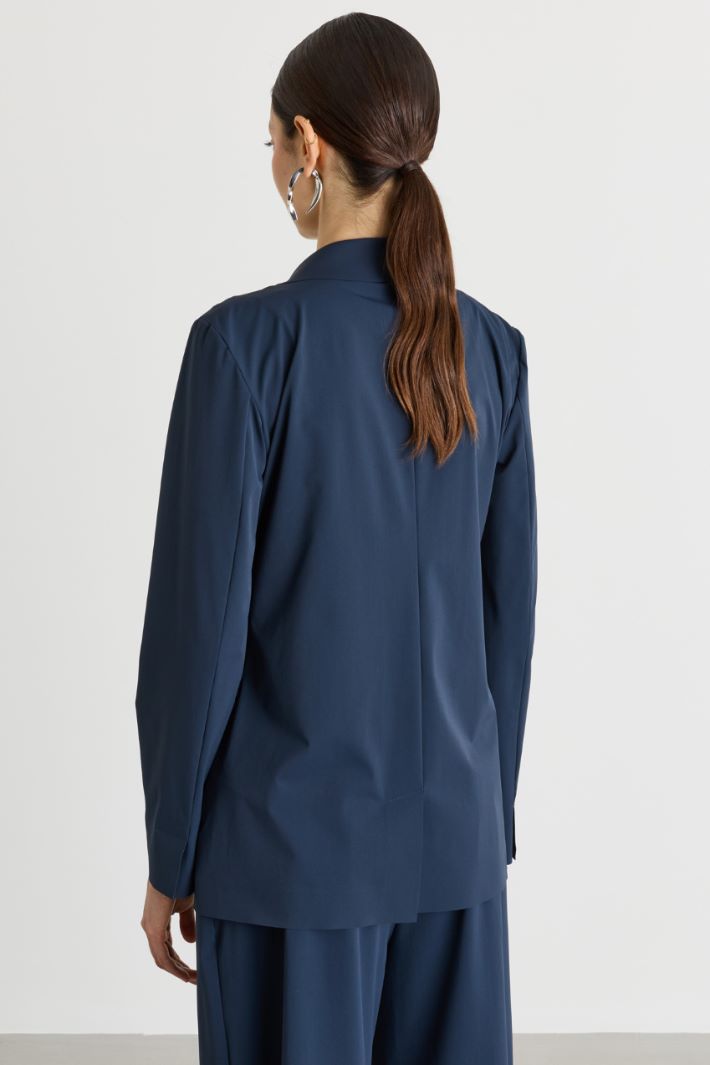 Giacca in jersey tecnico - BLU - Intrend - 4