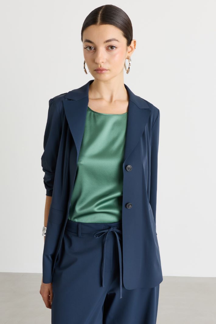Giacca in jersey tecnico - BLU - Intrend - 2
