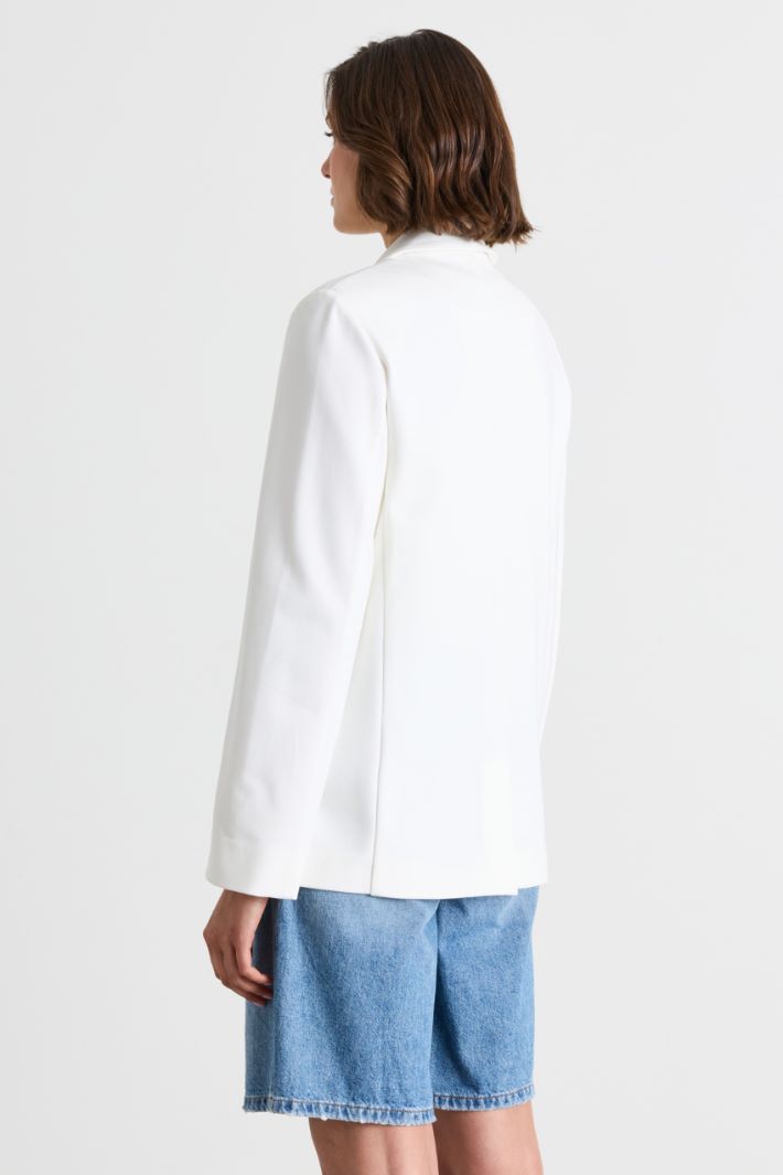 Blazer doppiopetto oversize - BIANCO - Intrend - 4
