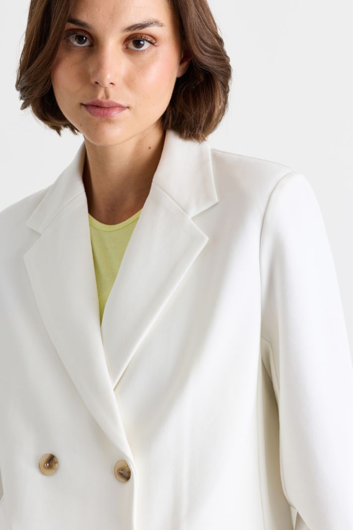 Blazer doppiopetto oversize - BIANCO - Intrend - 3