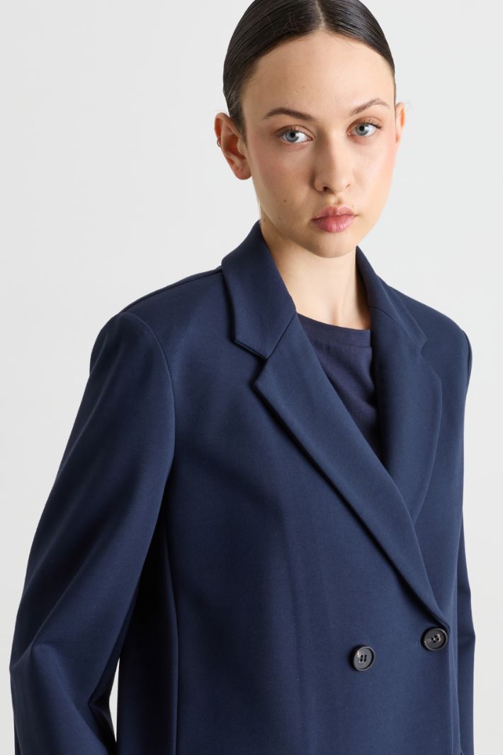 Blazer doppiopetto oversize - BLU - Intrend - 3