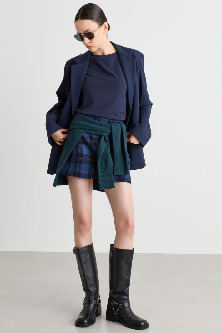 Blazer doppiopetto oversize - BLU - Intrend