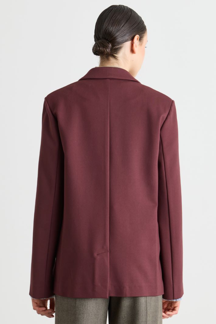 Blazer doppiopetto oversize - BORDEAUX - Intrend - 4