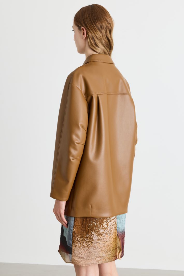 Cappotto spalmato - MARRONE - Intrend - 4