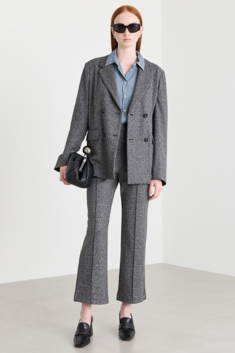 Doppelreihiger Jacquard-Blazer - Intrend