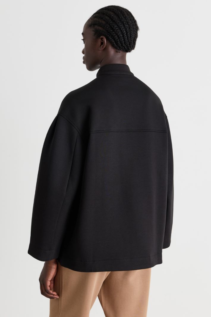 Giacca in jersey con zip - NERO - Intrend - 4