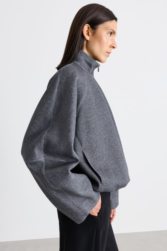 Felpa boxy in jersey - GRIGIO - Intrend - 3