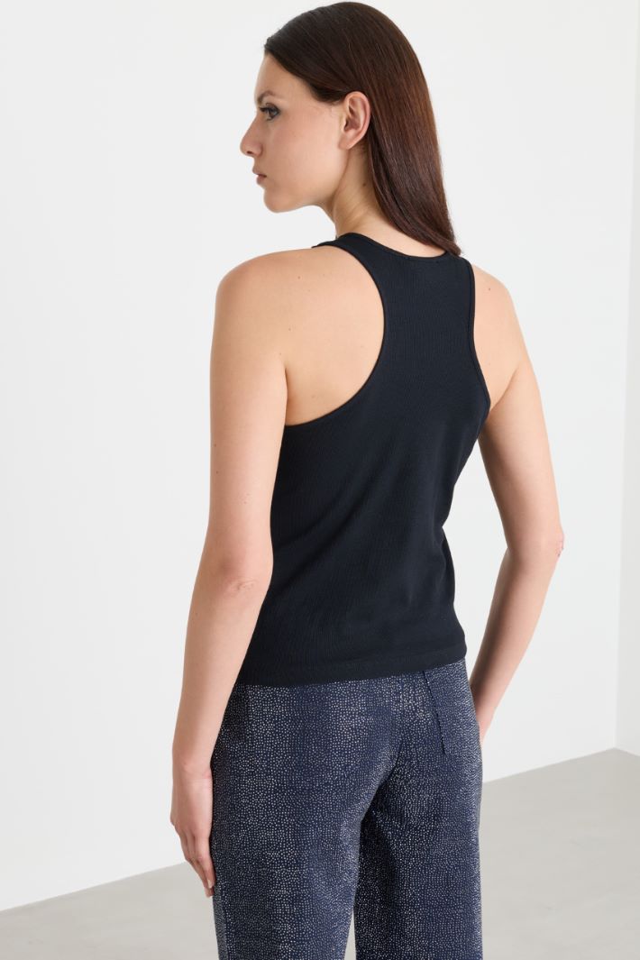 Top cut-out senza maniche - NERO - Intrend - 4