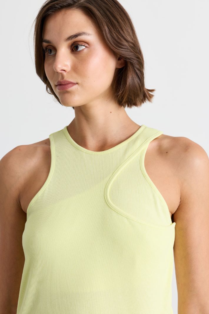 Top cut-out senza maniche - GIALLO - Intrend - 3