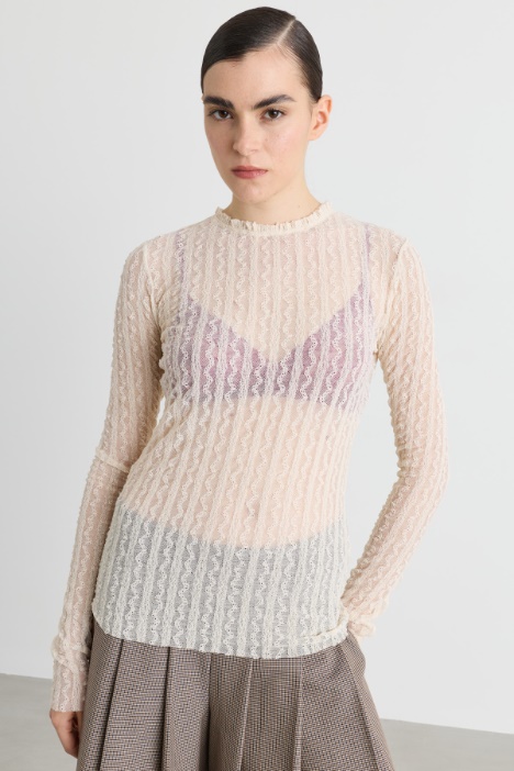 Top in jersey pizzo - Intrend