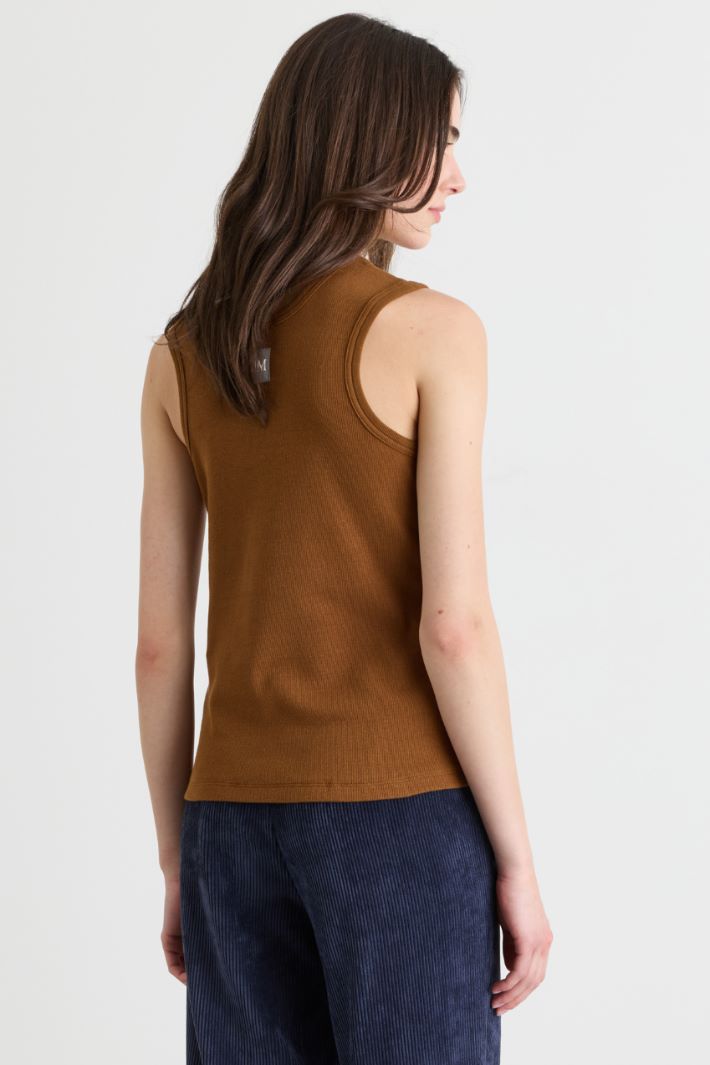Top a costine - MARRONE - Intrend - 4