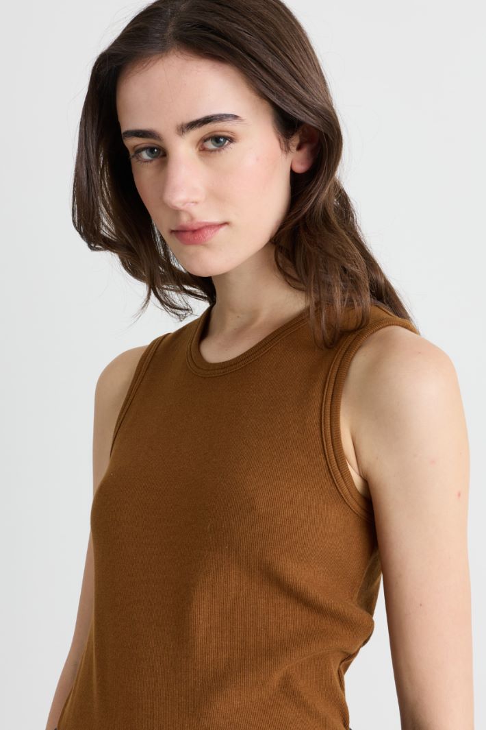 Top a costine - MARRONE - Intrend - 3