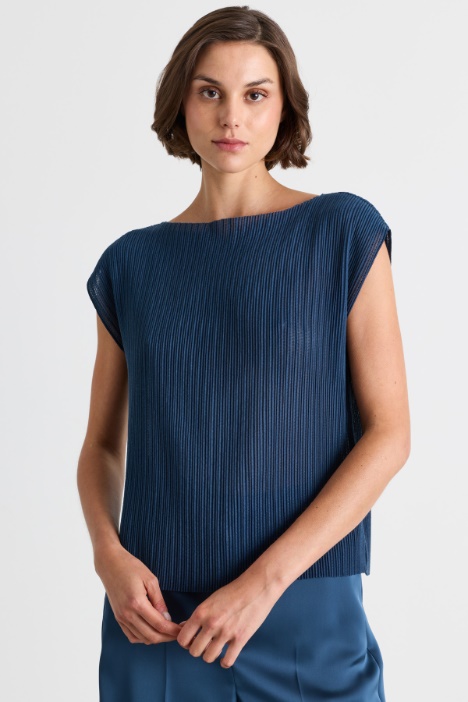 Top in jersey plissé - Intrend