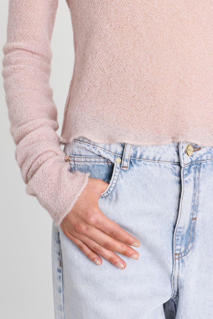 T-shirt in garza soft - ROSA - Intrend - 3
