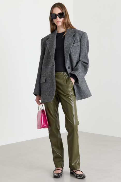 Top slim in jersey tulle - Intrend