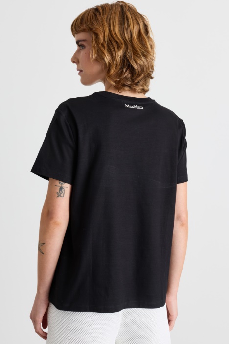 T-shirt in jersey con ricami