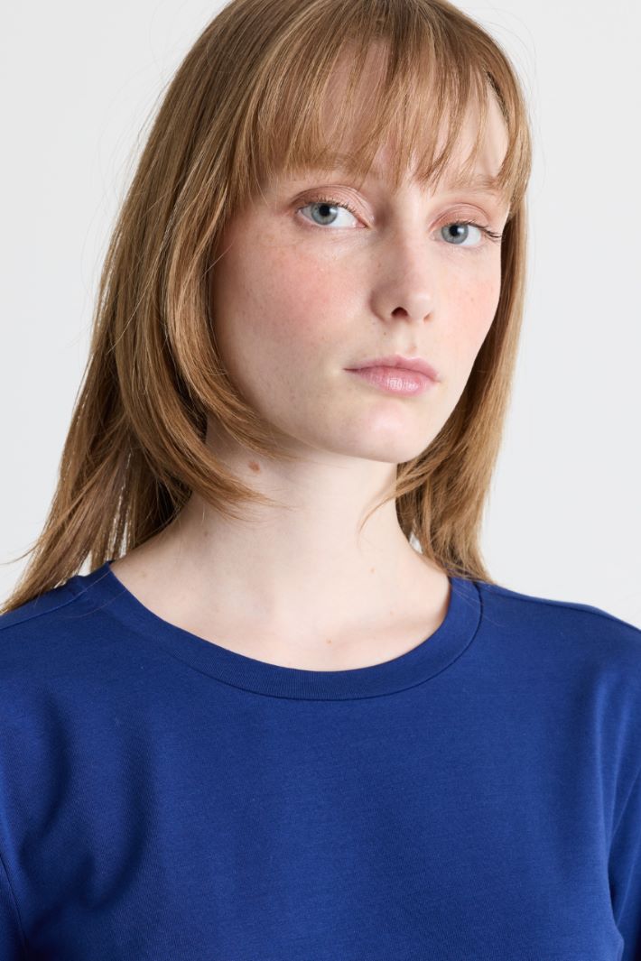 T-shirt in jersey - BLU - Intrend - 3