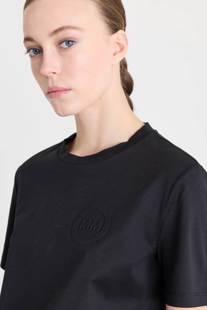 T-shirt in jersey - NERO - Intrend - 3