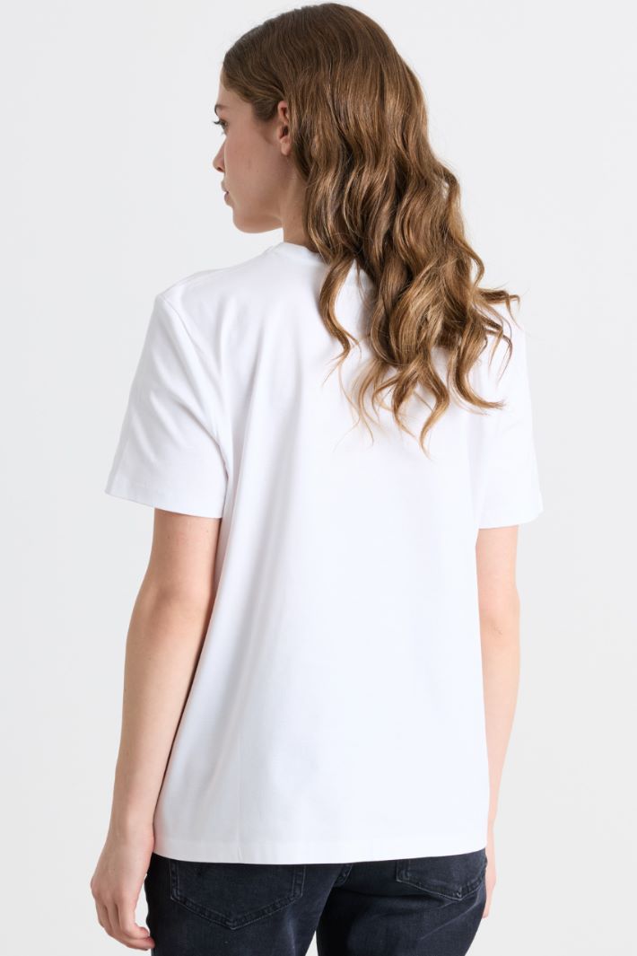 Printed T-shirt - WHITE - Intrend - 4