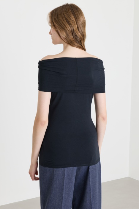 Top off--shoulder in jersey