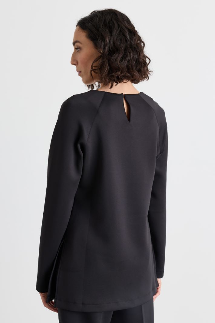 T-shirt in jersey compatto - NERO - Intrend - 4