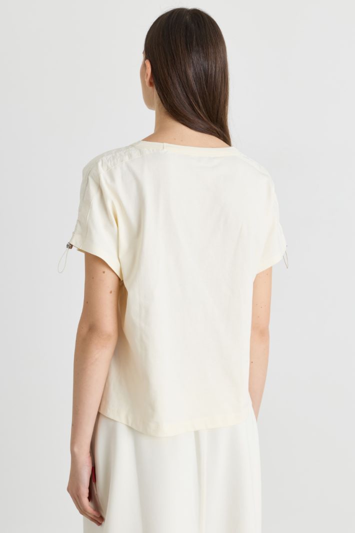 T-shirt con coulisse - BIANCO - Intrend - 4