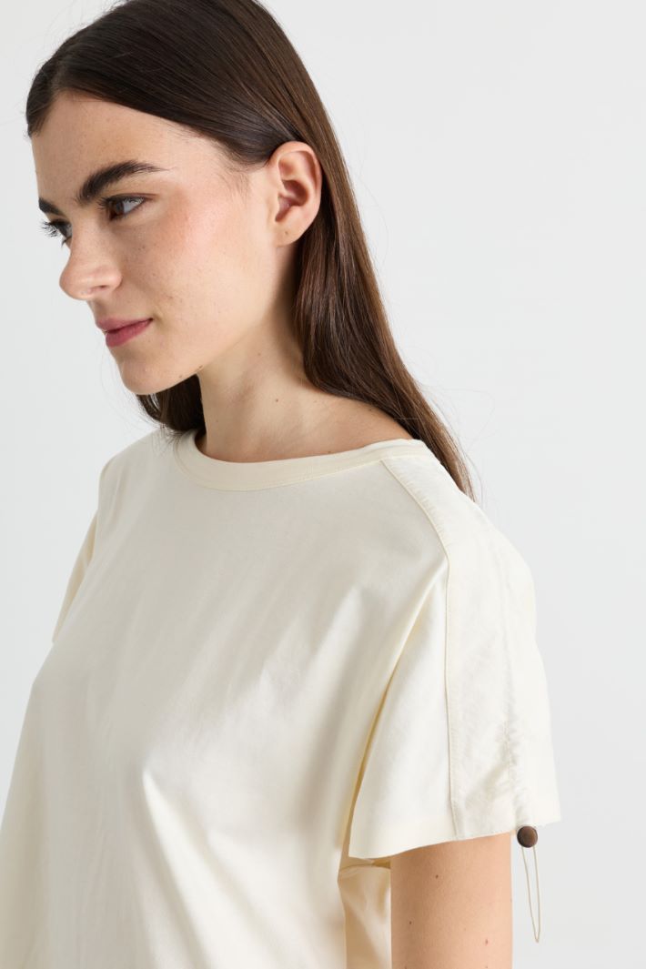 T-shirt con coulisse - BIANCO - Intrend - 3