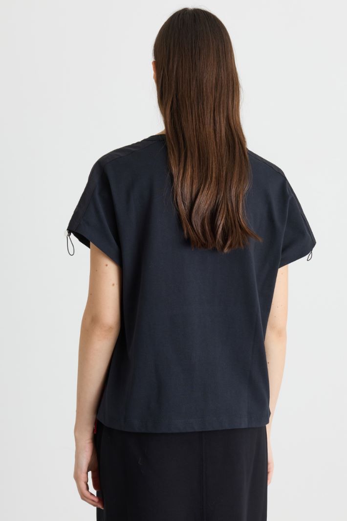 T-shirt con coulisse - NERO - Intrend - 4