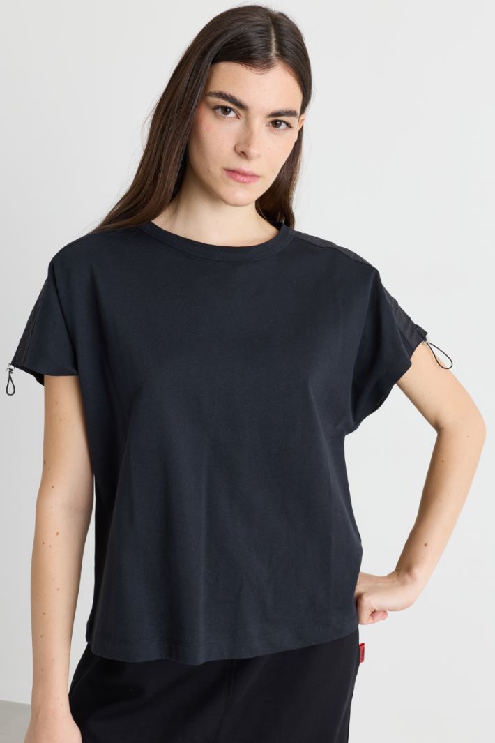 T-shirt con coulisse - NERO - Intrend - 2