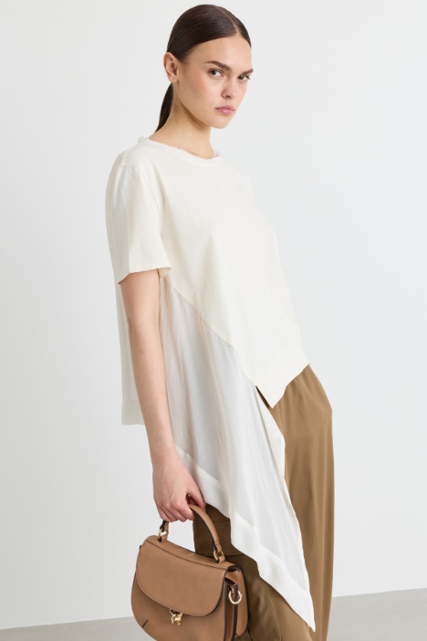 Knot-detail T-shirt - Intrend