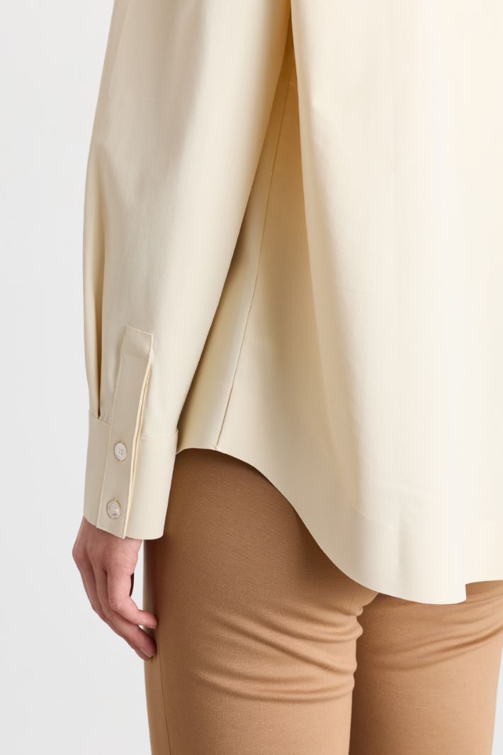 Camicia in jersey tecnico - BIANCO - Intrend - 3