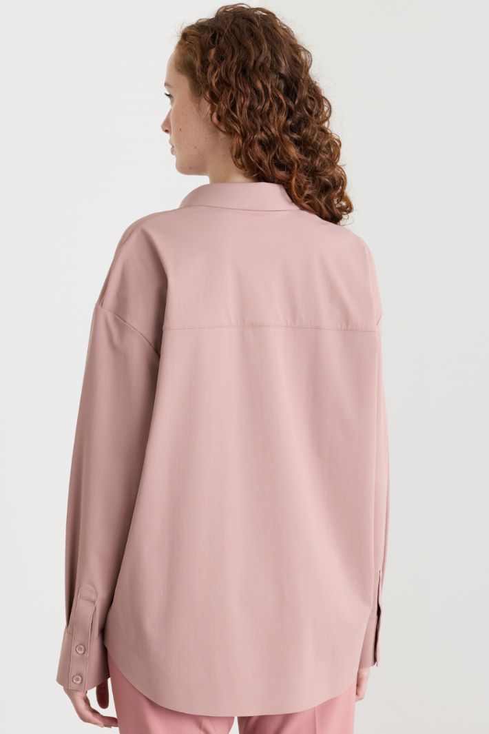 Camicia in jersey tecnico - ROSA - Intrend - 4