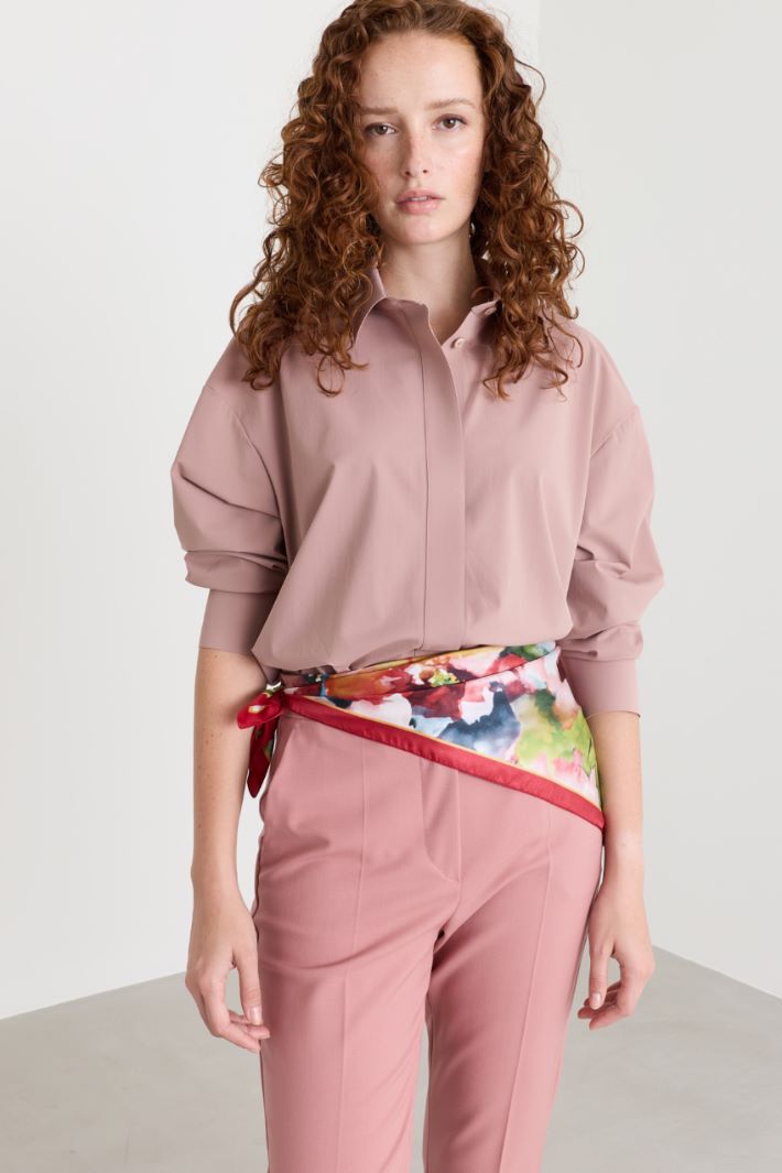 Camicia in jersey tecnico - ROSA - Intrend - 2