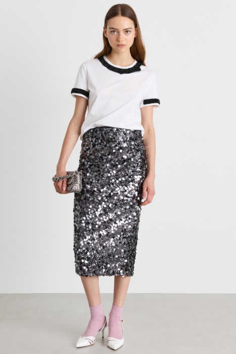 T-shirt con ricami - Intrend