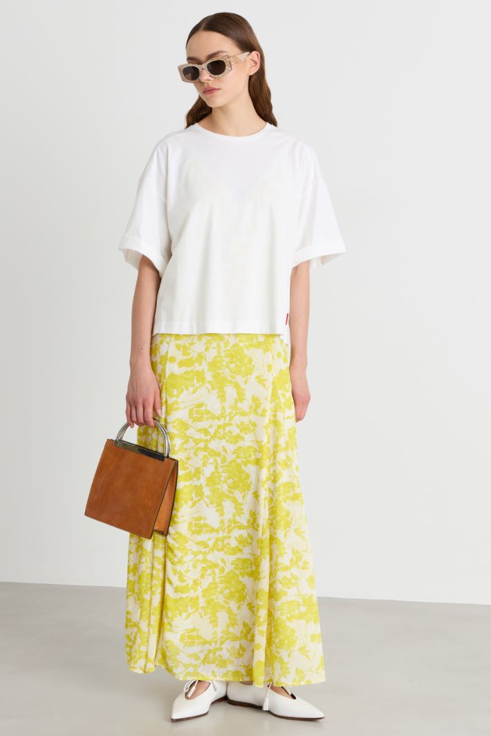 T-shirt in jersey - BIANCO - Intrend