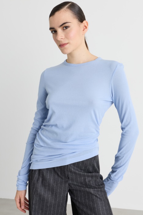 Draped jersey T-shirt - Intrend