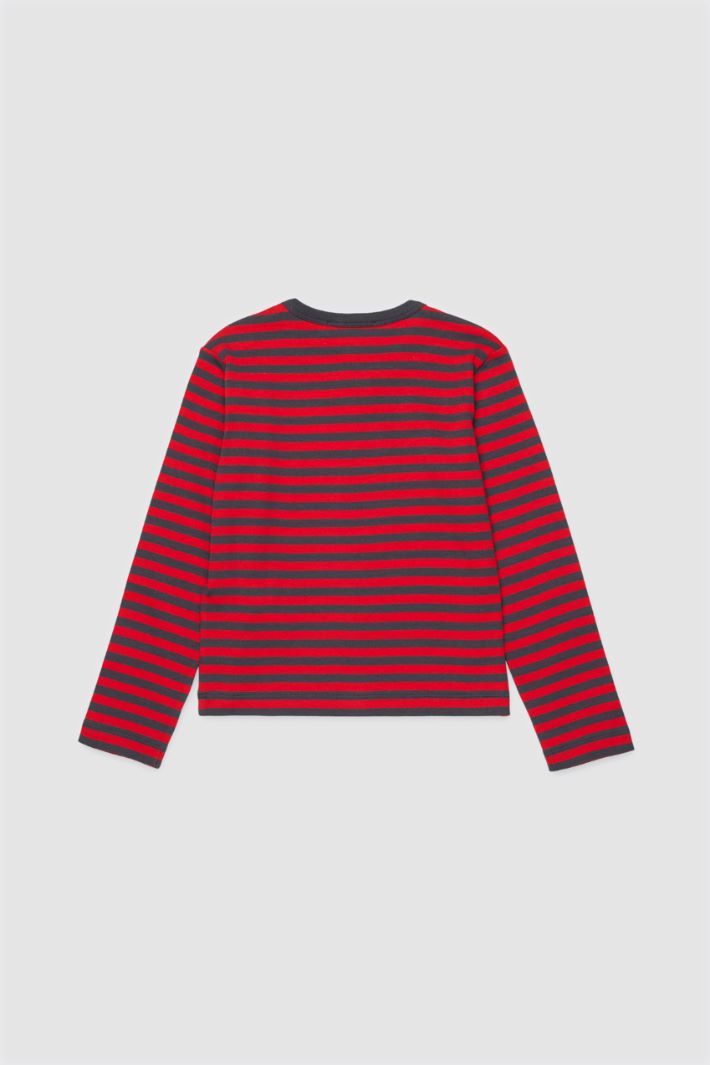 T-shirt a manica lunga - ROSSO - Intrend - 2